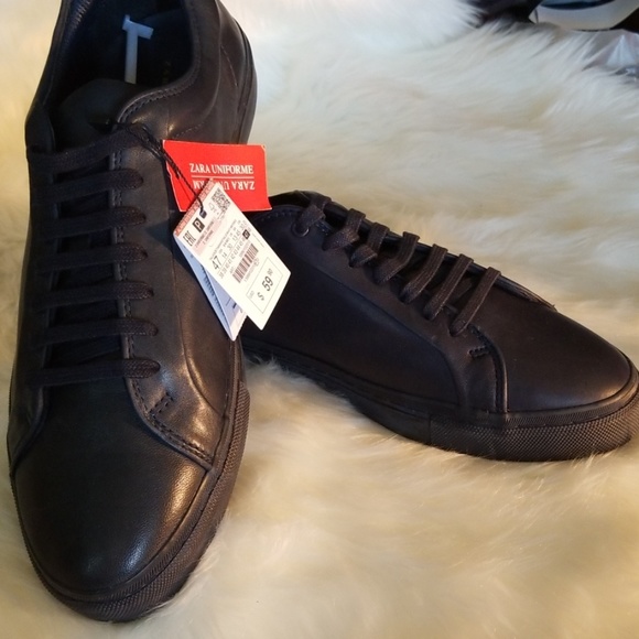 Zara Shoes Zara Uniform Mens Navy Sneaker Shoes Poshmark